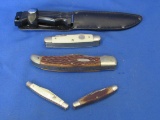 Lot Of 5 Knifes Various Sizes