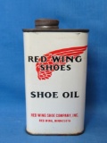 Vintage Red Wing Shoes Shoe Oil Tin – Irish Setter on the back – 5” tall