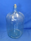 21” x 11” Large Glass Jug With Cork Stopper