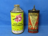 2 Tins: Ever-Ready Machine Oil & Anco Super 45 Gas Line Anti-Freeze – No UPC