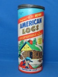 Original Hewn American Logs No. 815 by Halsam – Colorful Container – 13” tall