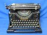 Antique Underwood Typewriter – Last Patent Date is 1915 – About 15” wide – Very heavy