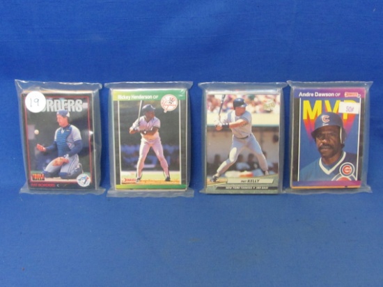 Lot Of 4 Sealed Baseball Card Decks