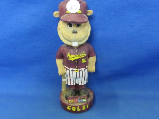 Minnesota Rainbow Foods Gophers Bobble Head “Goldy” 8” Tall