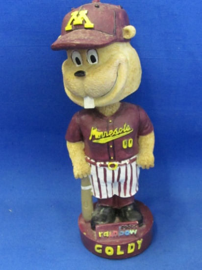 Minnesota Rainbow Foods Gophers Bobble Head “Goldy” 8” Tall