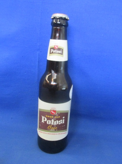 Vintage “Potosi” Bottle With Cap 9 ½”H “Park Brewing Co.” Wisconsin –  Amber Brown Color -