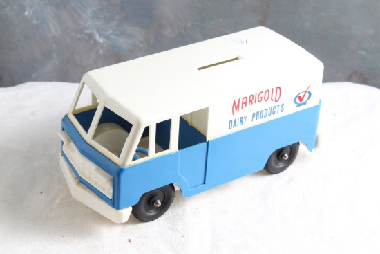 Vintage Marigold Dairy Products Advertising Delivery Truck Bank