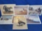 Lot Of 7 Les Kouba Prints 8” x 10” Geese-Elk-Deer-Moose-Buffalo