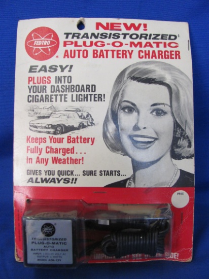 Transistorized Plug-O-Matic Auto Battery Charger 1966 Vintage by Fedtro