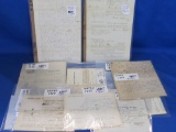 Collection Of 18 Letters/Documents 1854-1858 Lycoming County Pennsylvania