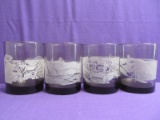 Vintage McDonald's Hawaii Glass Set of 4 (Good Condition)