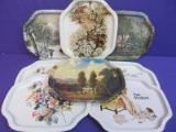 Lot of 8 Collectible Decorative Vintage Miniature Tea Tray (Good Condition)