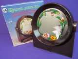 Vintage Musical Jewel Box with Make-Up Mirror & Revolving Butterfly (Good Condition)