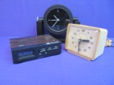 Lot of 3 Vintage Alarm Clock (Good Condition)