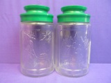 Lot of 2 Collectible Home Decor Candy Jar (Good Condition)