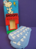 Collectible Snoopy Slipper Socks Size 9-11 Made in Minneapolis (Good Condition)