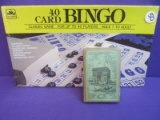 Lot of 2 Vintage Casino Game- Vintage Play Card & Vintage Bingo (Good Condition)