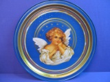 Collectible Angel Design Tin Decoration Tray (Good Condition)