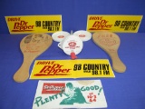 Dr.Pepper Group- 3 New Bumper Stickers-2 Paddle Boards(no ball)-1 Ink Blotter