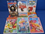 Lot Of 9 Kids DVD Movies-Charlie Brown-Chicken Little-Titan AE-Saving Santa