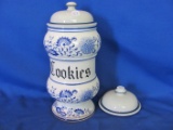 Blue Onion Cookie Jar 10 1/2