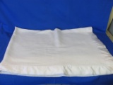 65” x 41” White Wool Blanket