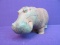 Vintage Hand Made Clay Figurine Hippo of the Nile
