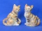 Very Cute Vintage Ceramic Cat/Kitten Salt & Pepper Shakers – Made in Japan