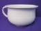 Vintage Powell & Bishop Ironstone China  Chamber Pot 5 1/2” T with 9” DIA Rim