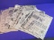 Appx 44 Vintage Newspaper Movie Advertisement Clippings – Large Ads appx 8x10”