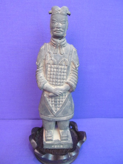 Vintage Miniature Terracotta Clay Warriors Chinese Tomb Guard