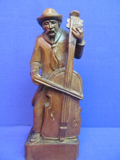 Collectibles Vintage German Wooden Carved Sculpture of Holzschnitzerel, Oberammergau City