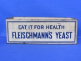 Vintage Wall Mount Tin “Eat It For Health Fleischmann's Yeast” - Store Display?