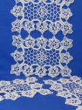 Lovely Intricate Crocheted Table Runner & 2 Placemats – Runner is 15” x 30”