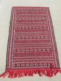 Vintage Woven Wool Wall-Hanging Appx 33” W x 53” L