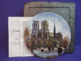 Vintage Limoges Plate “La Cathedrale Notre-Dame) Limited Unique Edition by Louis Dali
