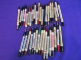 Appx 35 Mechanical Pencils from the 1950's – Each Has Calendar  on it & Advertising