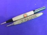 2 Vintage Mechanical Pencils – Railroad Advertising: Great Northern & Missouri Pacific Lines