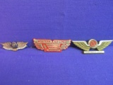 Vintage Airline Wings: Western Airlines Jr. Stewardess, Northwest Orient, American Legion