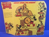 1934 Post Toasties Mickey Mouse Cut-Outs “Mickey Mouse the Musician” 6 Figures