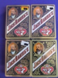 4 Sealed Decks of Playing Cards Identical – Jack Daniels Old No. 7 Brand