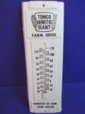 Ag Advertising – Tomco Genetic Giant Farm Seeds Thermometer – 13 1/2” L x 4 1/2” W