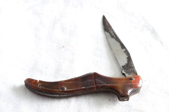 Vintage Made in Germany Shoe Figural Pocket Knife Measures 3" Closed