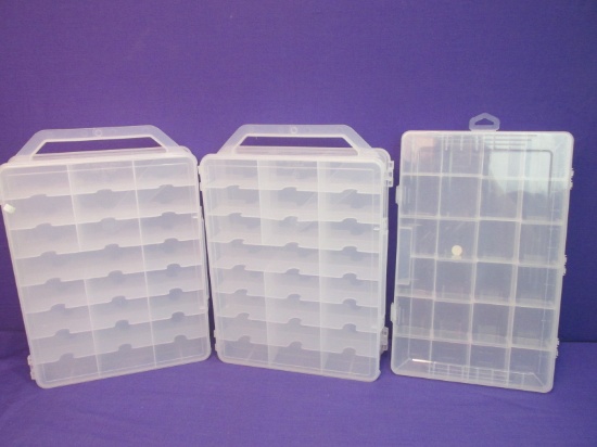 Divided Clear Plastic Cases –For Storage of Hot- Wheels Cars
