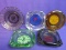 5 Vintage Glass Ashtrays: Advertising Casinos/ Clubs in Vegas, Carson City & Reno