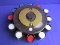 Very Cool Vintage Poker Set (Complete) 4 3/4” T x 9 1/2” DIA Closed