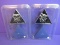 2 Swarovski Crystal Snowflake Ornaments – NOS –Sealed  in Clamshells