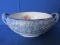 Nippon Porcelain Bowl – Hand Painted -  6 1/2” DIA 9” at Handles – Raised Design Outside