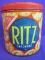 Advertising – Vintage Ritz Crackers Tin Nabisco – Made in USA – 13 oz