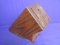 Wooden Knife Block – Space for 5 Knives: 2” W, 3  1” W & a 1/2” W & a Sharpening Iron